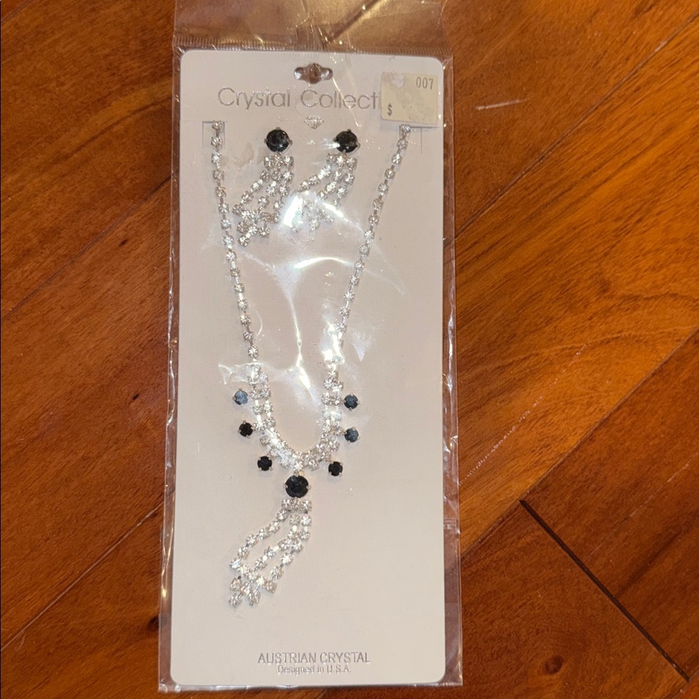 Silver Chain Necklace and Earring Set